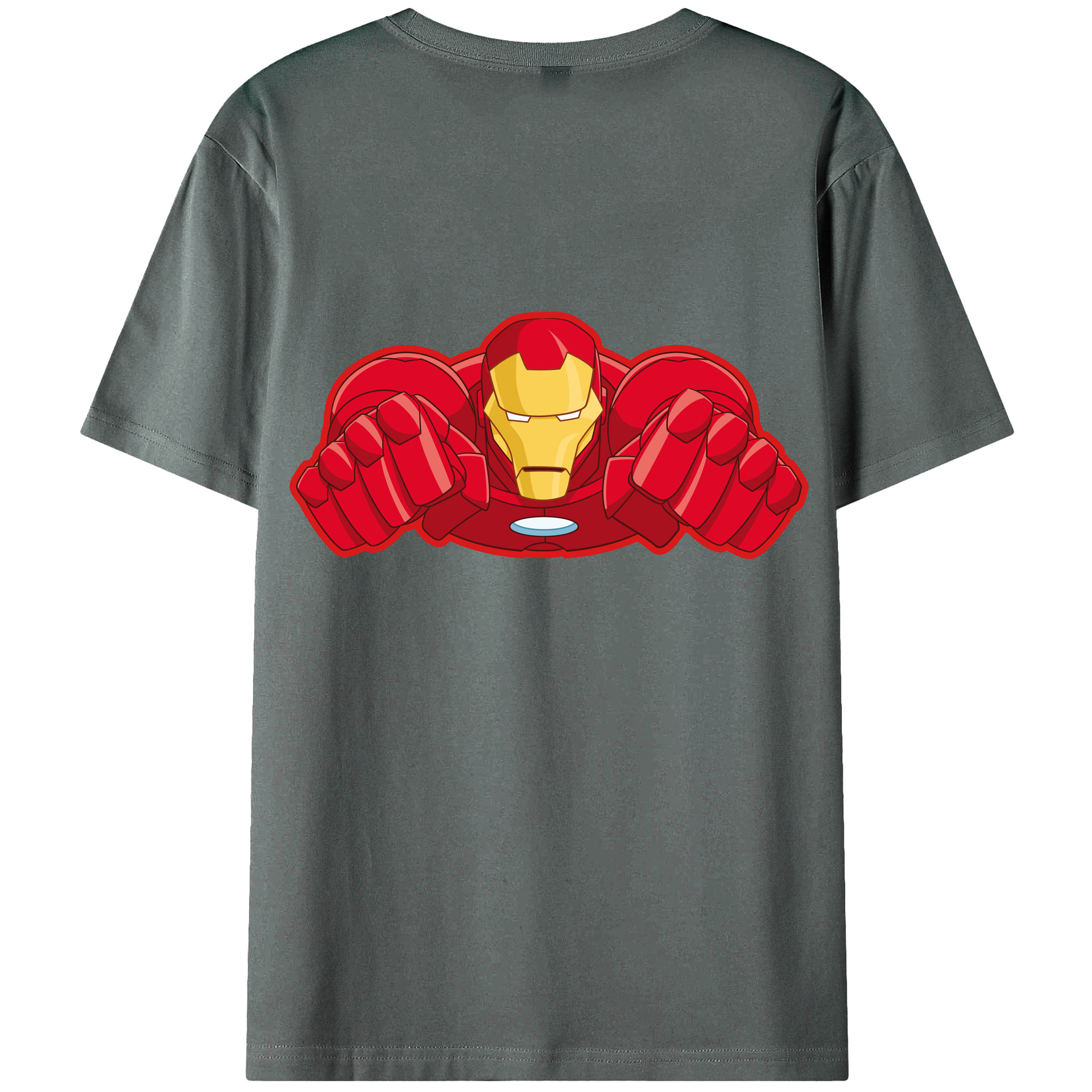 （画像用） アベンジャーズ The Avengers 綿100％ メンズ半袖Tシャツ（バックプリント） 通気性